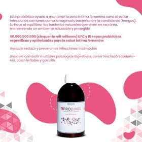 Probimel Probiotique Flore Intestinale pour la Santé Digestive 500ML - Probiotiques et Prébiotiques pour la flore intime des 