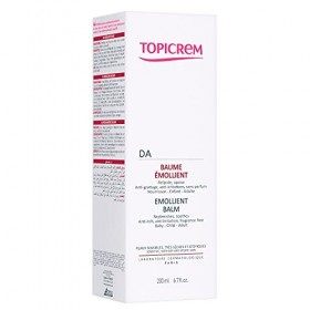 Topicrem - DA Baume Émollient - Crème Hydratante, Relipide, Nourrit & Apaise - Soin Visage et Corps pour Peaux Sensibles, Sèc