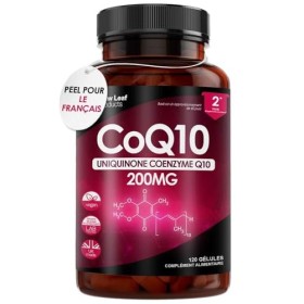 Supplément CoQ10 200mg - Q10 Coenzyme 120 Capsules Véganes - 100% Pure & Fermentée Naturellement - COQ10 Ubiquinol Haute Puis