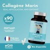 Collagène Marin T1 Pure et Naturel, Antioxydant puissant, Articulations, Protecteur Anti-âge 30 Jours, Peau, Cheveux - Q10 Co