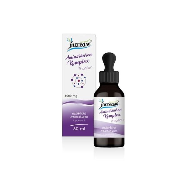 Complexe dacides aminés liposomaux en gouttes hautement dosé – 120 000 mg dacides aminés par paquet 4000 mg dacides aminé