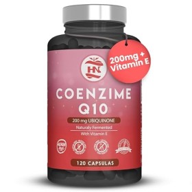 Coenzyme Q10 200 mg - 50 gélules 50 Jours Naturellement Fermentée, Soutient lÉnergie Cellulaire et le Métabolisme, Q10 Gél
