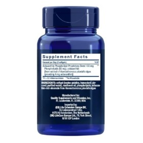 Life Extension Astaxanthine 4mg avec phospholipides - 30 capsules molles- Antioxydant Puissant pour la Santé