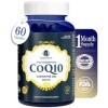 Biovitalia CoQ10 200 mg Capsules de Coenzyme Q10 pour la santé cardiaque enrichies en antioxydants élevés pour lénergie favo
