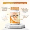 VitaminPure - Coenzyme Q10 200mg, 120 gélules avec Ubiquinone pure à haute dose, Coq10 naturellement fermenté 200mg, Coq10 à 