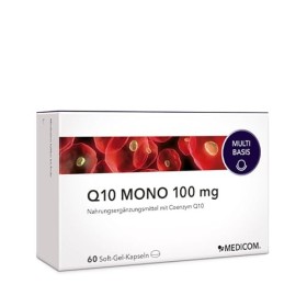 Medicom - Haute dose de Coenzyme Q10, Q10 Mono 100 mg, complément énergétique et système immunitaire, Q10 naturel en capsules
