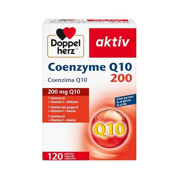 Doppelherz Coenzyme Q10 200 - soutient le métabolisme énergétique et contribue à la protection des cellules contre le stress 