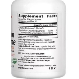 Doctors Best - Curcumin Phytosome with Meriva | Amélioration de labsorption et soutien antioxydant - 60 gélules