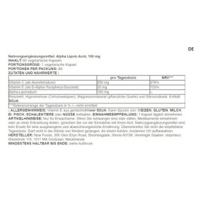 Now Foods - Extra Strength Alpha Lipoic Acid | Acide Alpha-Lipoïque avec Vitamine C & E | Soutient la protection cellulaire e