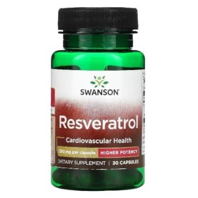 Swanson - Resveratrol 250mg Capsules | Soutien Antioxydant Naturel - 30 Capsules