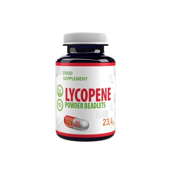 Lycopène 10% Beadlet 15 mg, 90 gélules végétaliennes, antioxydant naturel, supplément haute résistance