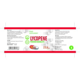 Lycopène 10% Beadlet 15 mg, 90 gélules végétaliennes, antioxydant naturel, supplément haute résistance