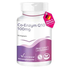 Co-Enzyme Q10 - avec 100mg de coenzyme Q10 par gélule - 90 gélules - hautement dosé - végétalien - suppléments biodisponibles