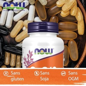 Now Foods, CoQ10 Coenzyme Q10 , 400mg, Hautement Dosé, 60 Capsules molles, Sans Gluten, Sans Soja, Sans OGM