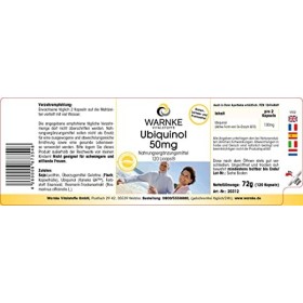 Ubiquinol 50 mg - 120 Licaps - Forme active de la Q10 | Warnke Vitalstoffe - Qualité des pharmacies allemandes