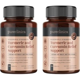 Curcuma et Curcumine 1100mg - 360 comprimés de 1100mg – Curcumine à 95% - 1000mg dextrait de racine de Curcuma contenant nat