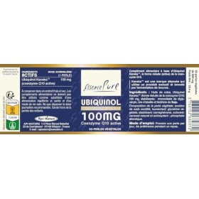 Ubiquinol Essence Pure | CoQ10 Kaneka Brevetée | Absorption Maximale | 100% Naturel, Sans OGM/Dioxine/Nitrate | Convient aux 