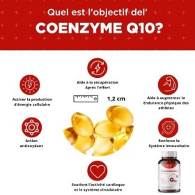 FB PHARMA - COENZIMA Q10-180 perles en gel doux q10 coenzyme 120 mg ubiquinone pour peau, os et articulations - Formule étudi