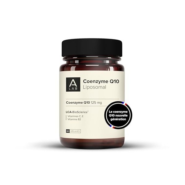 A-LAB Coenzyme Q10 Liposomale - Technologie dAssimilation Renforcée - Complément Alimentaire Antioxydant, Anti-Age, Santé Ca