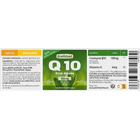 Greenfood Coenzyme Q10, 100 mg, dose élevée, 180 gélules - produites par fermentation naturelle. SANS additifs artificiels, s