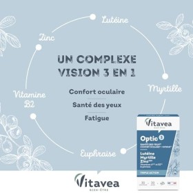 Vitavea Bien-être - Complément Alimentaire Vision - Confort, Santé Des Yeux, Fatigue Oculaire - Lutéine, Myrtille, Vitamine A