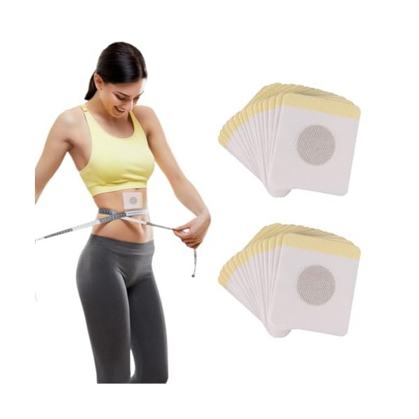 RAXLUPO 30 Pièces Autocollants de Perte de Poids Patch Anti-cellulite pour la Perte de Poids Patchs pour le Nombril pour la P