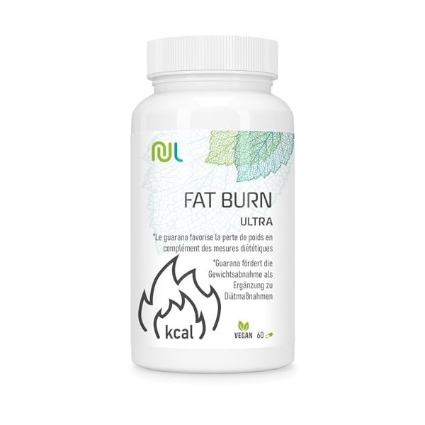 Fat Burn Ultra - 60 Gélules Végétales - Complément à Base de Sinetrol® XPur, Guarana et Graines de Lin - Pour Silhouette, Bie