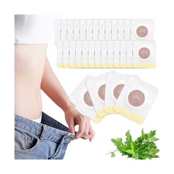 Lot de 30 Patchs Minceur, Patchs Amincissants pour Perdre du Poids, Brûleur de Graisses Abdominales, Réduction de lAppétit e