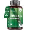 Omega 3 Vegan Huile Dalgue - 2000mg/2 Gélules Omega 3 Dha Epa naturel - Haute Concentration - Cerveau, Coeur, Vision, Tensio