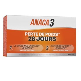 ANACA3 - Perte de Poids 28 Jours - Favorise la Perte de Poids 1 - Aide à Favoriser le Drainage 3 , Brûler les Graisses 2 & 