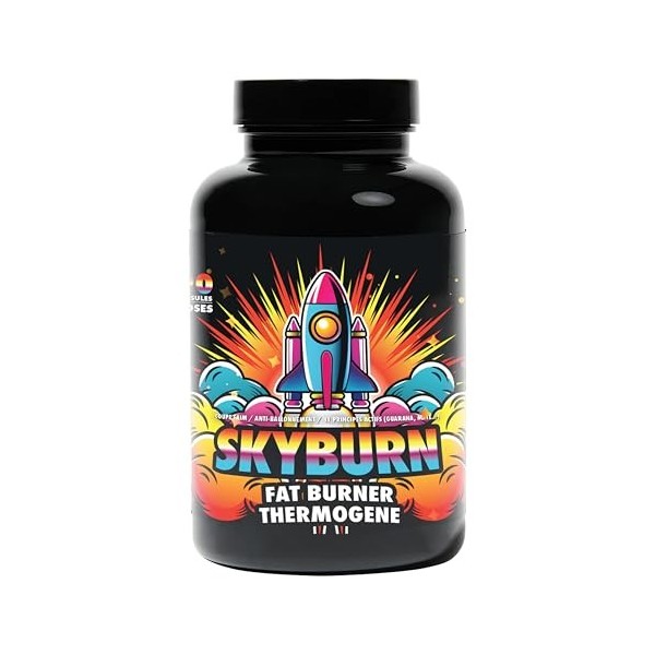 SKYBURN Brûleur de Graisse | Perte de Poids Visible | Coupe-Faim Naturel | Stimule le Métabolisme | Pour Homme & Femme | Vent