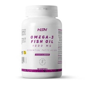 HSN Oméga 3 3000mg Huile de Poisson 540mg EPA 360mg DHA par Dose Quotidienne | 180 Capsules | Avec Vitamine E | Sans Contamin