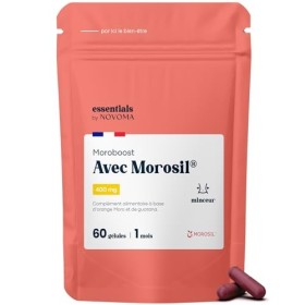Morosil® 400 mg avec Guarana - Soutien pour le Métabolisme et le Contrôle du Poids, 60 Gélules Végétales, Cure de 1 Mois, Fab
