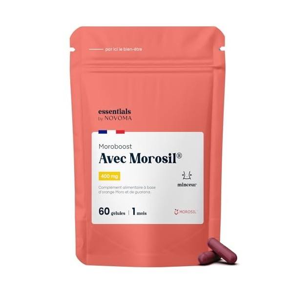 Morosil® 400 mg avec Guarana - Soutien pour le Métabolisme et le Contrôle du Poids, 60 Gélules Végétales, Cure de 1 Mois, Fab