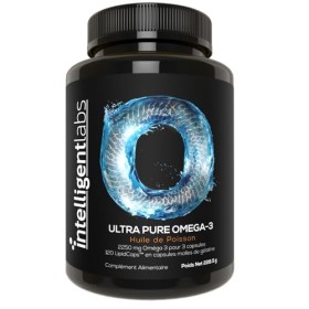 Intelligent Labs Oméga 3 Ultra Pure | 2250 mg dOméga 3 par 3 gélules | Huile de poisson triglycéride supérieure raffinée pou
