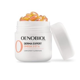 Oenobiol Derma Expert - Oméga 3 et 6 - Régénération de la Peau - Complément Alimentaire - 30 Capsules Végétales