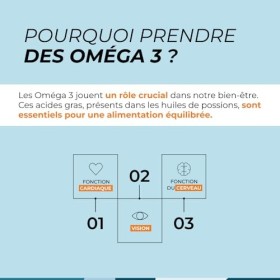 Oméga 3 - CUURE - OMEGAVIE® Huile de Poisson Sauvage - 3 Brevets - 60 jours - Capsule Licaps - Concentration Optimale en DHA 