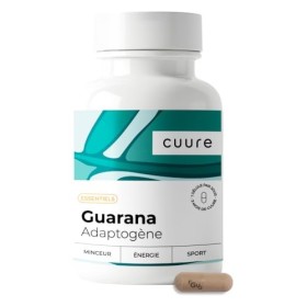 Guarana Pur - CUURE - 90 Jours - 22% de Caféine - Fatigue Mentale et Physique - Contrôle du Poids - Puissant et Efficace - Co