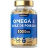 Oméga 3 Huile de Poisson 3000mg | 240 Gélules | Acides Gras Oméga 3 avec EPA et DHA | Complément Alimentaire Huile de Poisson