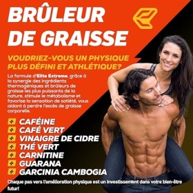 Italian Elite® Complément Alimentaire Brûle-Graisses Elite Extreme. 60 gélules Thermogénique, Drainant, Amaigrissant, Énergis