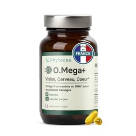 Phytocea - Omega 3 Huile de Poissons Sauvages Riche en Oméga 3 Vitamine E| Soutien Cœur, Cerveau et Vision | Haute Concentrat