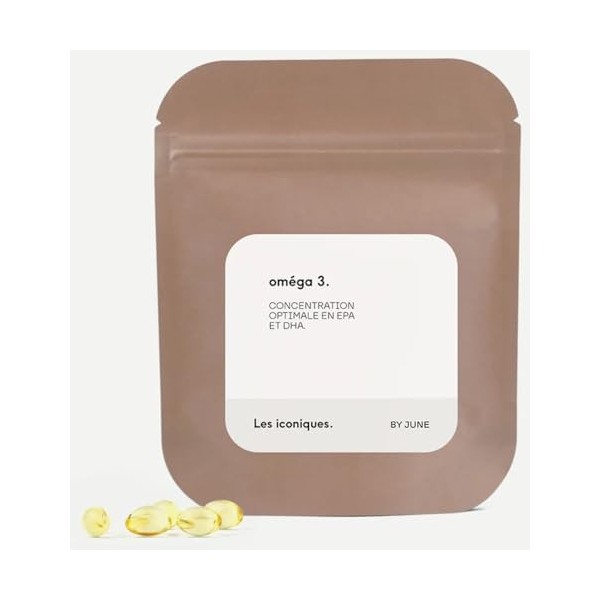 Oméga 3, Huile de Poissons Sauvages 1500mg, 90 Gélules, Haute Concentration en EPA et DHA, Pêche Durable, Coeur, Vision & Cer