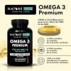 Nature Diet Omega 3 Premium - 2000 mg avec 1500 mg dEPA et de DHA - 120 capsules molles dhuile de poisson Omega 3 à haute c