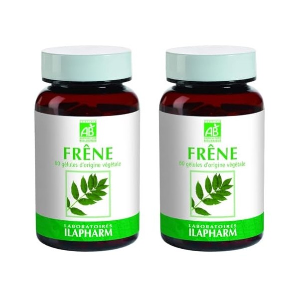 Laboratoires Ilapharm - Frêne BIO - Souplesse articulaire - Flacon de 60 gélules Lot de 2 