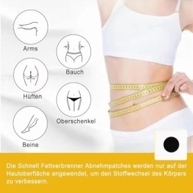 Lot de 30 Patch Mince, Minceur Patch, Poids Perdant Patch Abdomen Minceur Soins de Santé Nombril Autocollant pour la Brûlure 