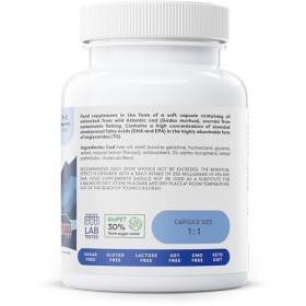 Osavi Norwegian Cod Liver Oil Softgels, 1000mg Lemon - 60 softgels