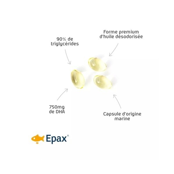 Algotonic - Omega 3 DHA Ultra - 90 capsules - Complément alimentaire naturel à base dhuile de poisson sauvage - Capsule dor