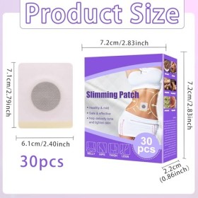 Lot de 30 pansements amincissants pour perdre du poids - Brûleur de graisse rapide - Perte de poids rapide - Taille de la gra