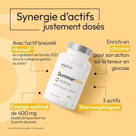 Brûleur de Graisse au MOROSIL® 400mg Breveté | Efficacité Prouvée | Formule Unique avec Kola + Piment + Guarana | Perte de Po