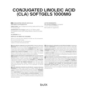 Bulk Gélules dacide linoléique conjugué CLA , 1000 mg, paquet de 270, emballage peut varier